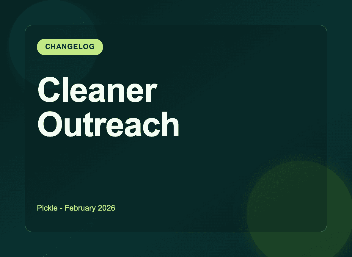 Product Update: Faster Search, Cleaner Outreach, Better Exports